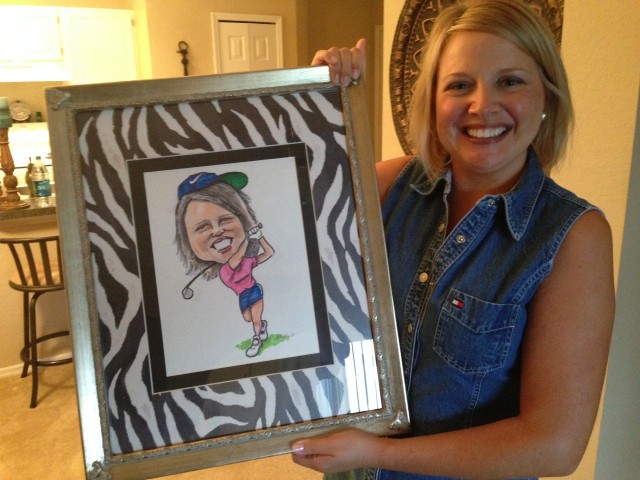 Bob Sell daughter with drawing